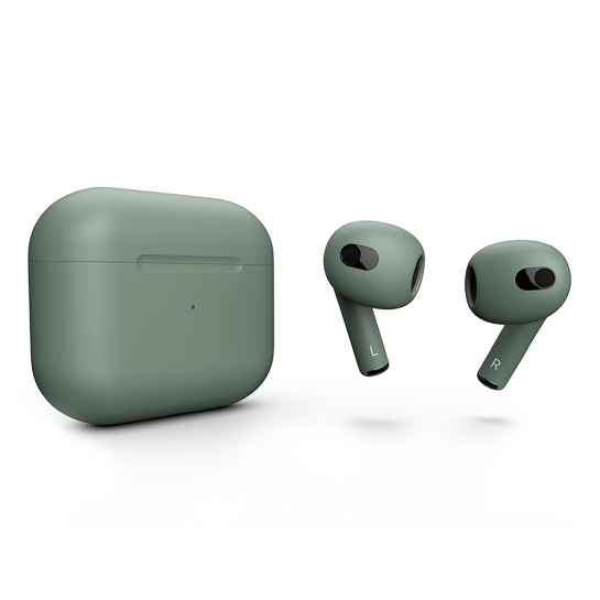 Матовые наушники Apple AirPods 3 with Wireless Charging Case Camping Green - цена, характеристики, отзывы, рассрочка, фото 1