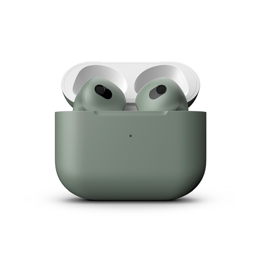 Матові навушники Apple AirPods 3 with Wireless Charging Case Camping Green - ціна, характеристики, відгуки, розстрочка, фото 2