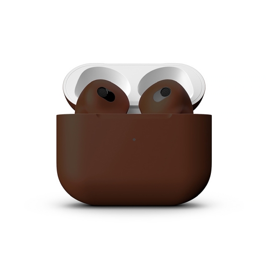 Матовые наушники Apple AirPods 3 with Wireless Charging Case Chicory Coffee - цена, характеристики, отзывы, рассрочка, фото 2