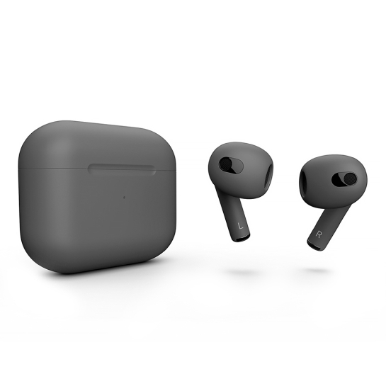 Матові навушники Apple AirPods 3 with Wireless Charging Case Cool Gray - ціна, характеристики, відгуки, розстрочка, фото 1