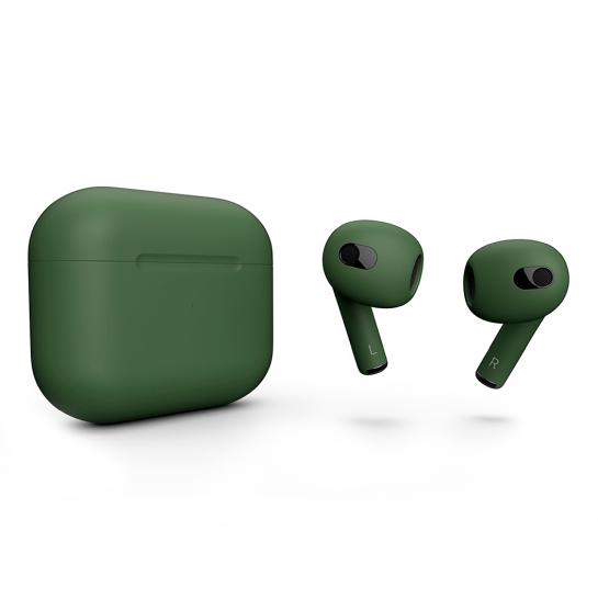 Матові навушники Apple AirPods 3 with Wireless Charging Case Cypress - ціна, характеристики, відгуки, розстрочка, фото 1