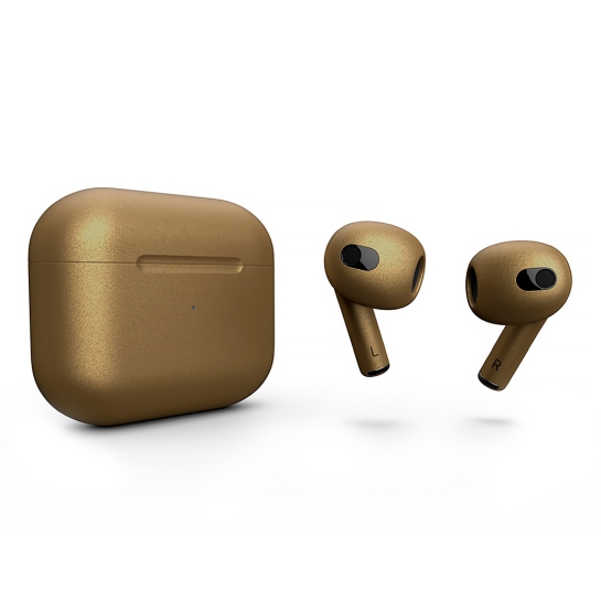 Матові навушники Apple AirPods 3 with Wireless Charging Case Glitterati Metal - ціна, характеристики, відгуки, розстрочка, фото 1