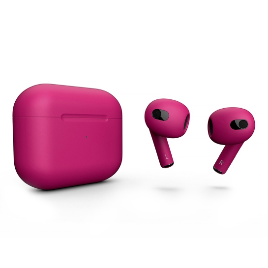Матові навушники Apple AirPods 3 with Wireless Charging Case Granita Metal - ціна, характеристики, відгуки, розстрочка, фото 1