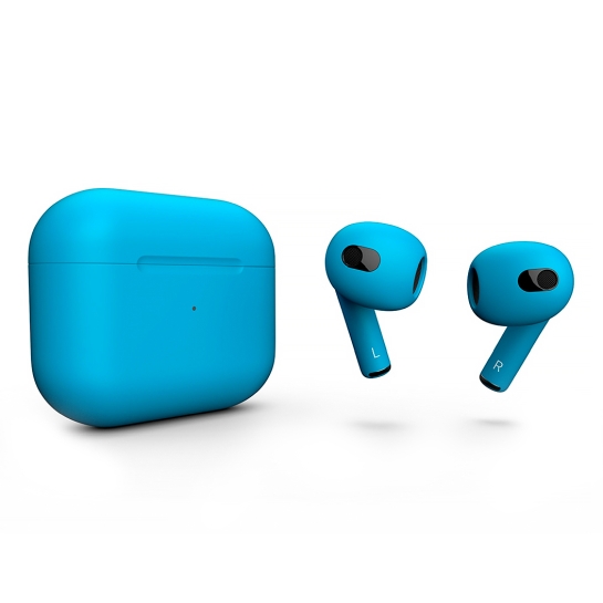 Матові навушники Apple AirPods 3 with Wireless Charging Case Niagara - ціна, характеристики, відгуки, розстрочка, фото 1