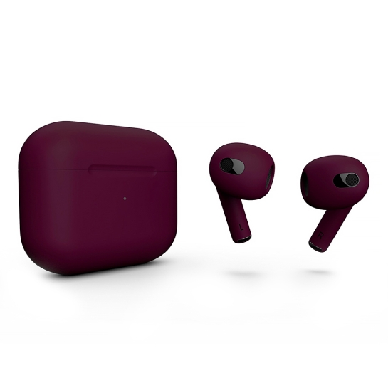 Матові навушники Apple AirPods 3 with Wireless Charging Case Potent Purple - ціна, характеристики, відгуки, розстрочка, фото 1