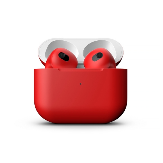 Матовые наушники Apple AirPods 3 with Wireless Charging Case Scarlet Flame - цена, характеристики, отзывы, рассрочка, фото 2