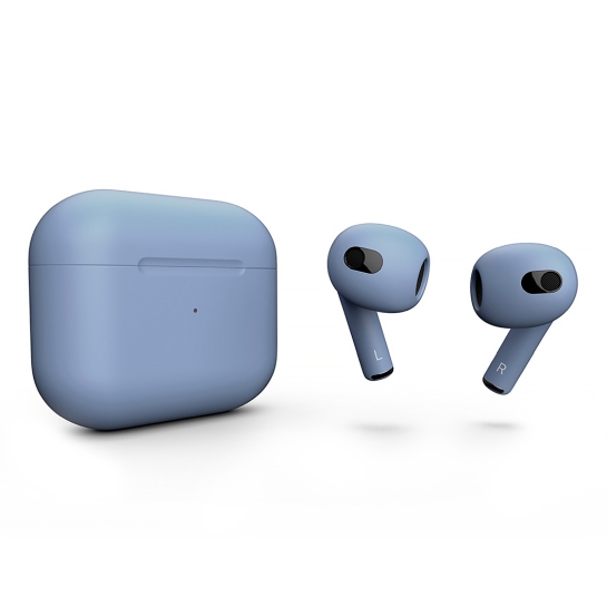Матові навушники Apple AirPods 3 with Wireless Charging Case Sierra Blue - ціна, характеристики, відгуки, розстрочка, фото 1