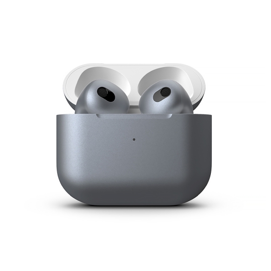 Матовые наушники Apple AirPods 3 with Wireless Charging Case Silver Plate Metal - цена, характеристики, отзывы, рассрочка, фото 2