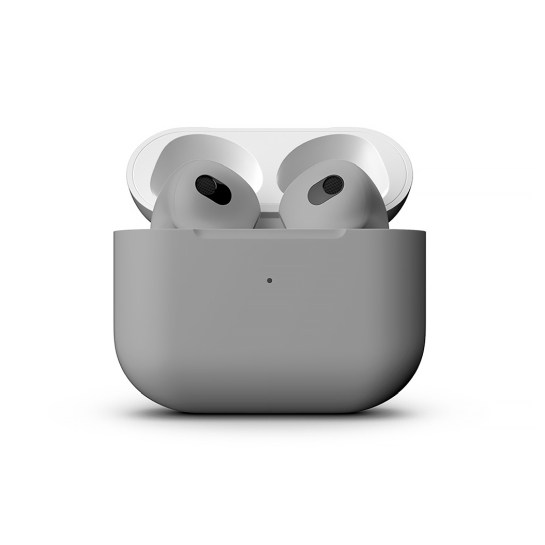Матові навушники Apple AirPods 3 with Wireless Charging Case Vaporous Gray - ціна, характеристики, відгуки, розстрочка, фото 2