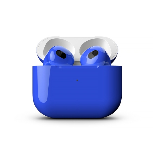 Глянцеві навушники Apple AirPods 3 with Wireless Charging Case Lapis Blue - ціна, характеристики, відгуки, розстрочка, фото 2