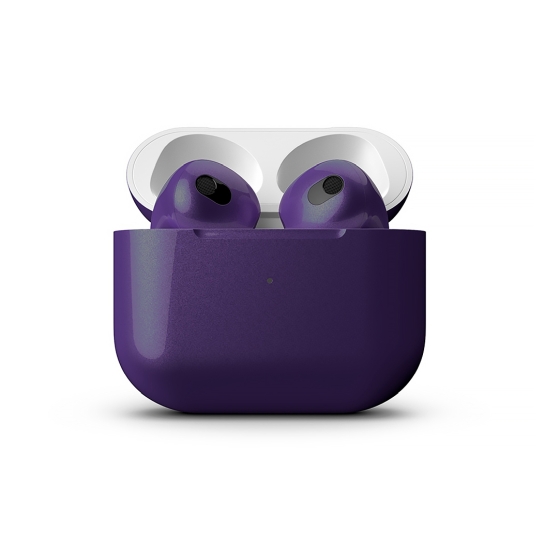 Глянцевые наушники Apple AirPods 3 with Wireless Charging Case Bright Violet Metal - цена, характеристики, отзывы, рассрочка, фото 2