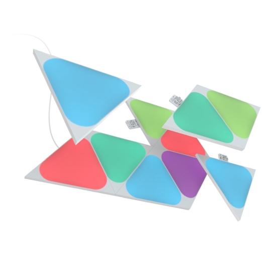 Дополнительные светодиодные модули Nanoleaf Shapes Mini Triangles Expansion Pack HomeKit (10 модулей) - цена, характеристики, отзывы, рассрочка, фото 1
