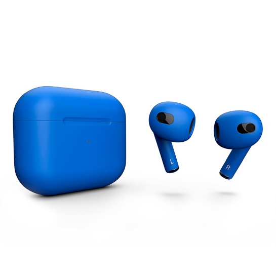Матові навушники Apple AirPods 3 with Wireless Charging Case Lapis Blue - ціна, характеристики, відгуки, розстрочка, фото 1