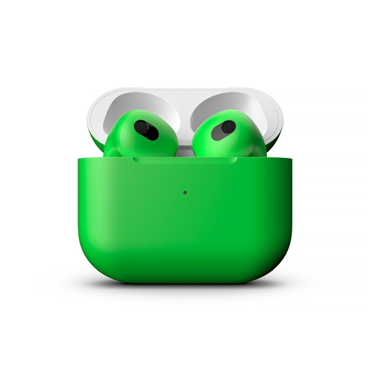 Матові навушники Apple AirPods 3 with Wireless Charging Case Kohlrabi - ціна, характеристики, відгуки, розстрочка, фото 2