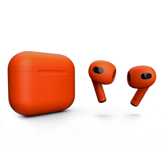 Матові навушники Apple AirPods 3 with Wireless Charging Case Living Coral - ціна, характеристики, відгуки, розстрочка, фото 1