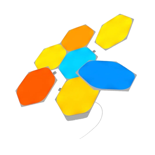 Розумна система освітлення Nanoleaf Shapes Hexagon Smarter Kit Apple Homekit (7 модулів) - ціна, характеристики, відгуки, розстрочка, фото 1