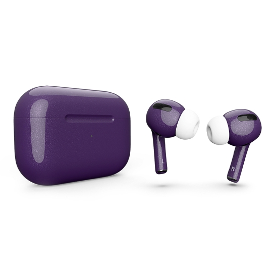 Глянцеві навушники Apple AirPods Pro Bright Violet Metal - ціна, характеристики, відгуки, розстрочка, фото 1