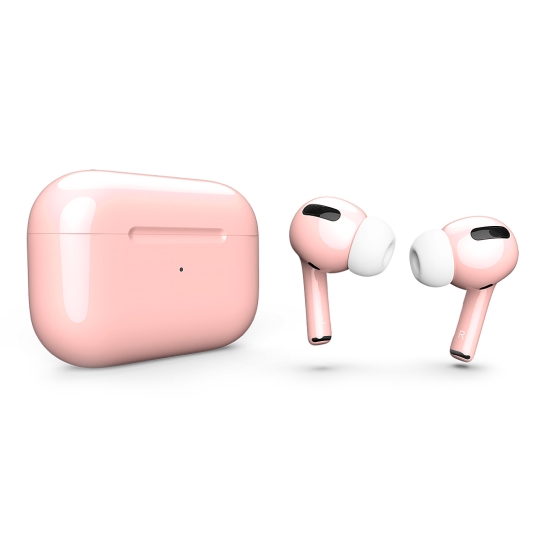 Глянцеві навушники Apple AirPods Pro Pink Champagne - ціна, характеристики, відгуки, розстрочка, фото 1