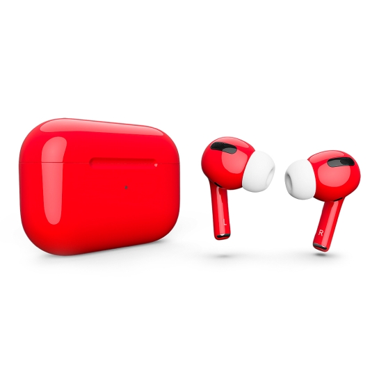 Глянцеві навушники Apple AirPods Pro Scarlet Flame - ціна, характеристики, відгуки, розстрочка, фото 1
