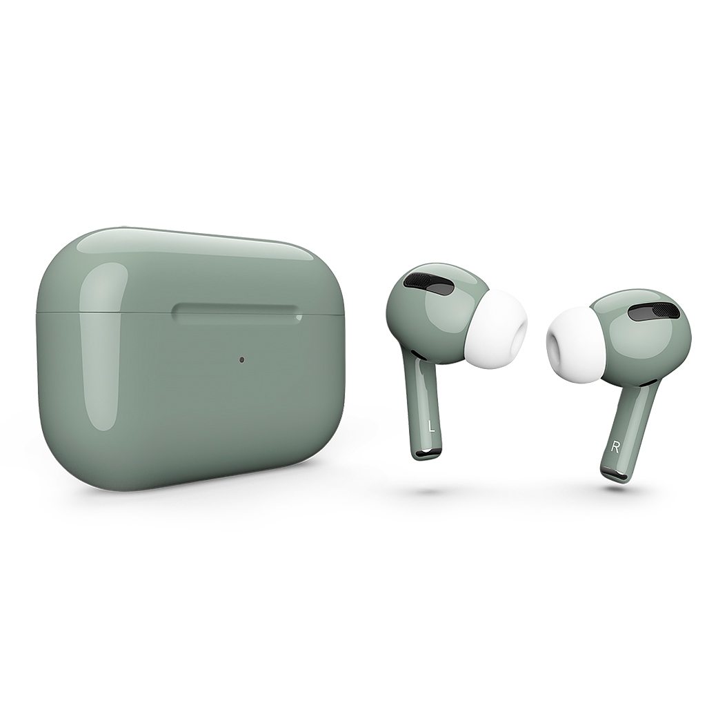 Глянцеві навушники Apple AirPods Pro with Magsafe Camping Green - ціна, характеристики, відгуки, розстрочка, фото 1