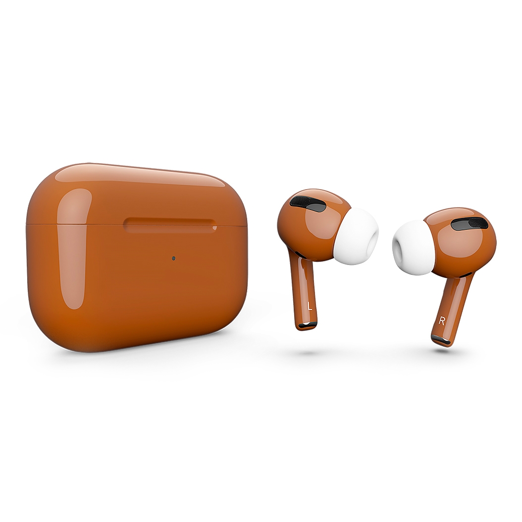 Глянцеві навушники Apple AirPods Pro with Magsafe Caramel - ціна, характеристики, відгуки, розстрочка, фото 1