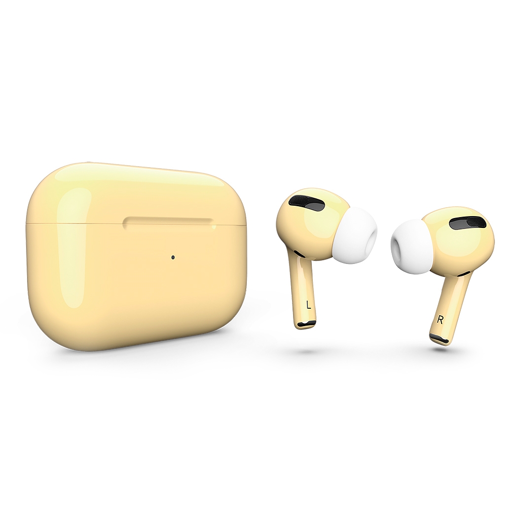 Глянцеві навушники Apple AirPods Pro with Magsafe Cornsilk - ціна, характеристики, відгуки, розстрочка, фото 1