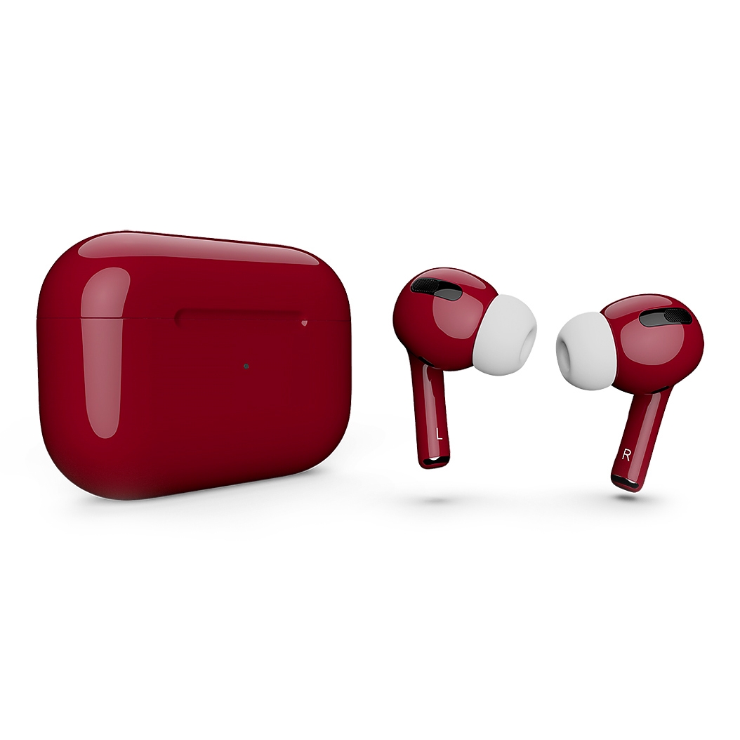 Глянцеві навушники Apple AirPods Pro with Magsafe Merlot - ціна, характеристики, відгуки, розстрочка, фото 1