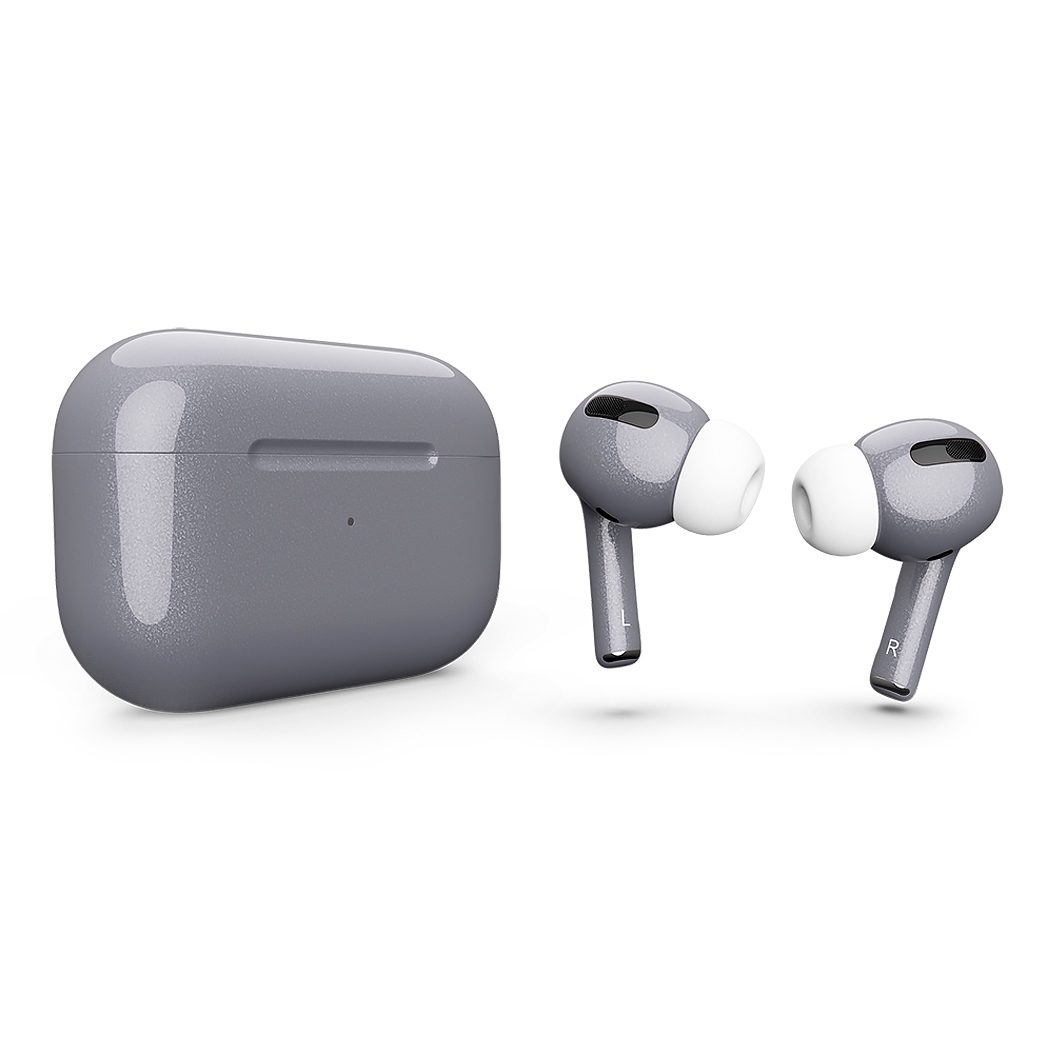 Глянцеві навушники Apple AirPods Pro with Magsafe Silver Plate Metal - ціна, характеристики, відгуки, розстрочка, фото 1