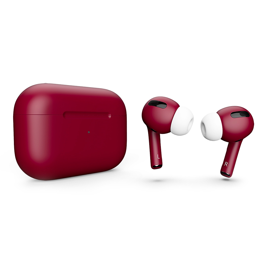 Матові навушники Apple AirPods Pro with Magsafe Merlot - ціна, характеристики, відгуки, розстрочка, фото 1