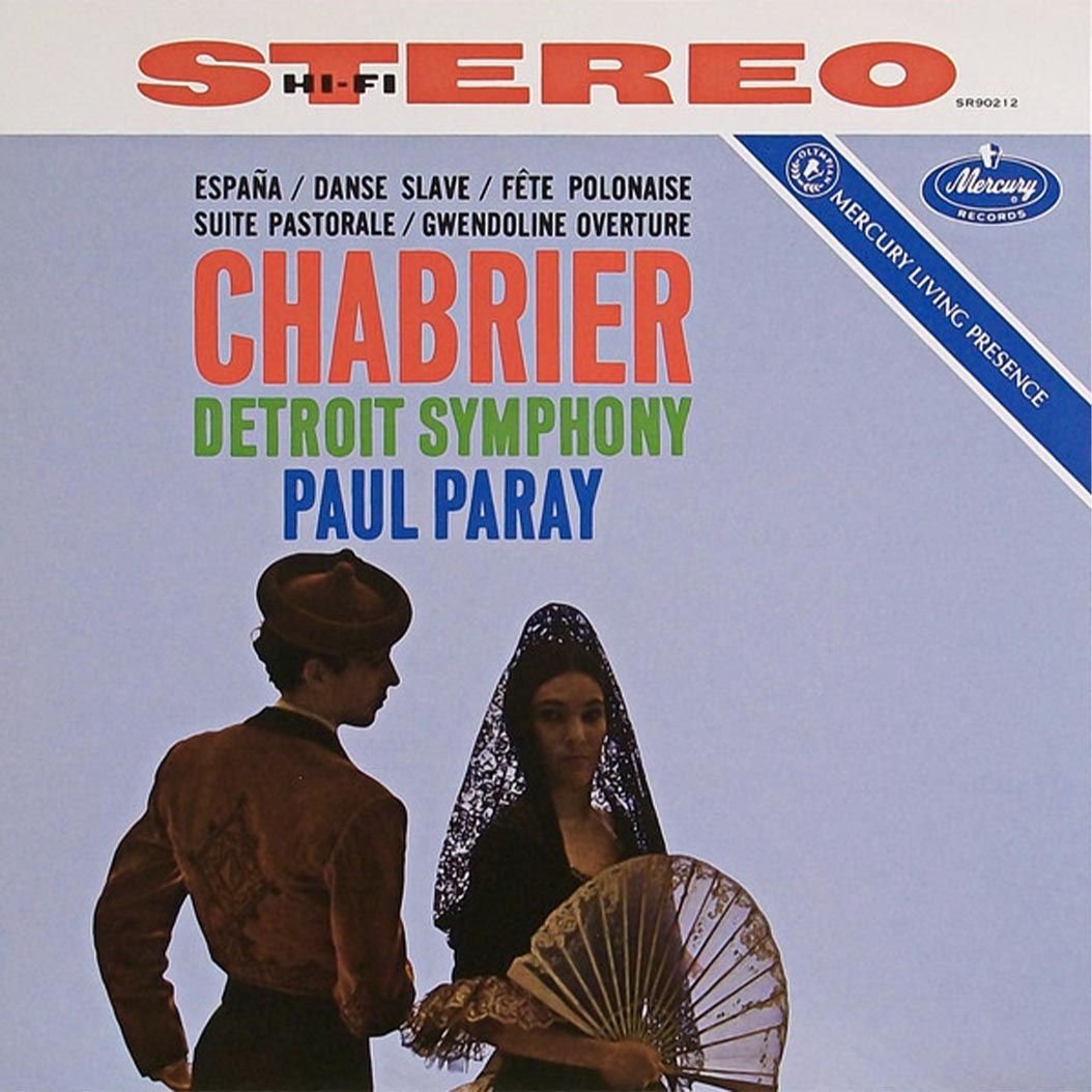 Вінілова платівка Chabrier Detroit Synphony Paul Paray