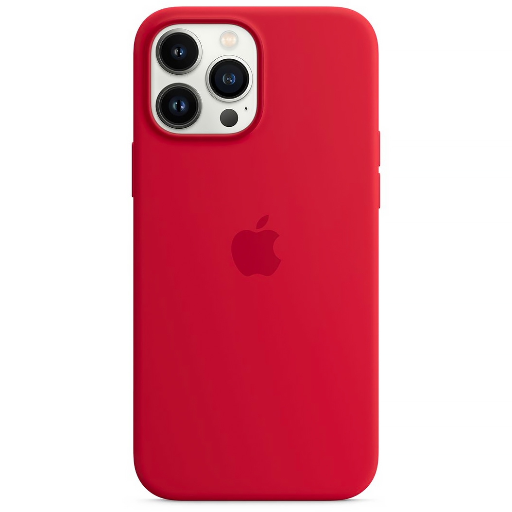 Чехол Apple Silicone Case with MagSafe for iPhone 13 Pro Max Red Original Assembly