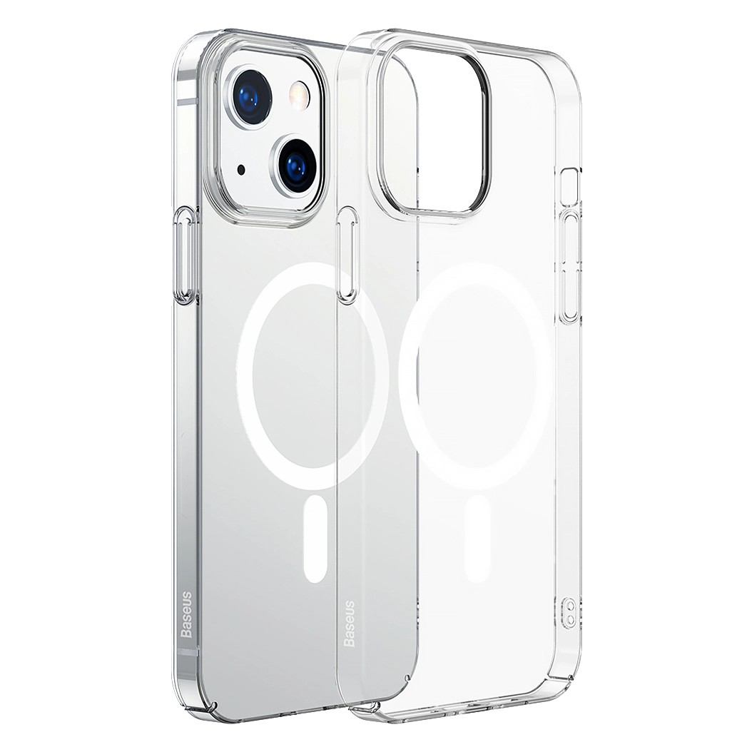Чехол Baseus Crystal Magnetic Phone Case for iPhone 13 Clear - цена, характеристики, отзывы, рассрочка, фото 1