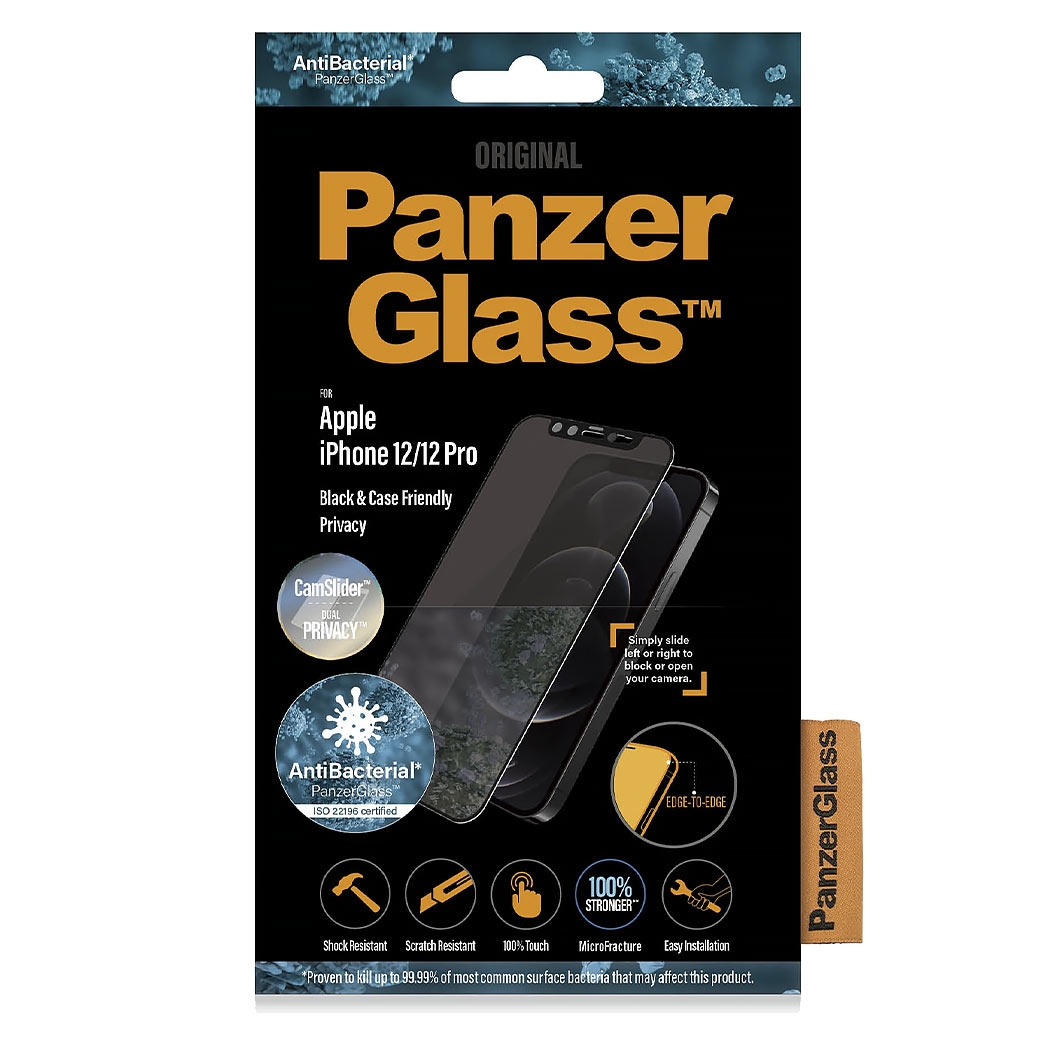 Захисне скло PanzerGlass Apple iPhone 12/12 Pro CamSlider Privacy AB
