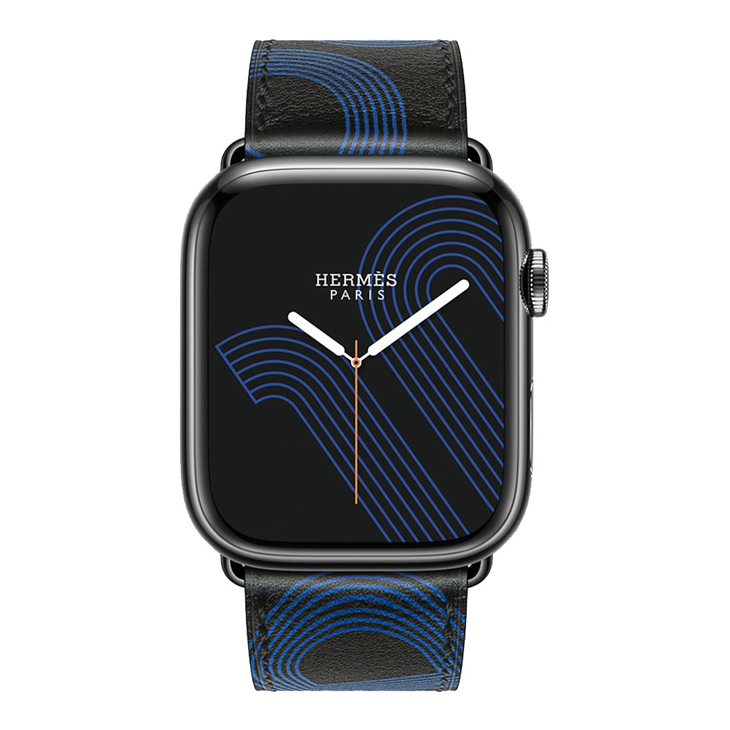 Смарт-годинник Apple Watch Hermes Series 7 + LTE 45mm Space Black Stainless Steel with Circuit H Single Tour - ціна, характеристики, відгуки, розстрочка, фото 2