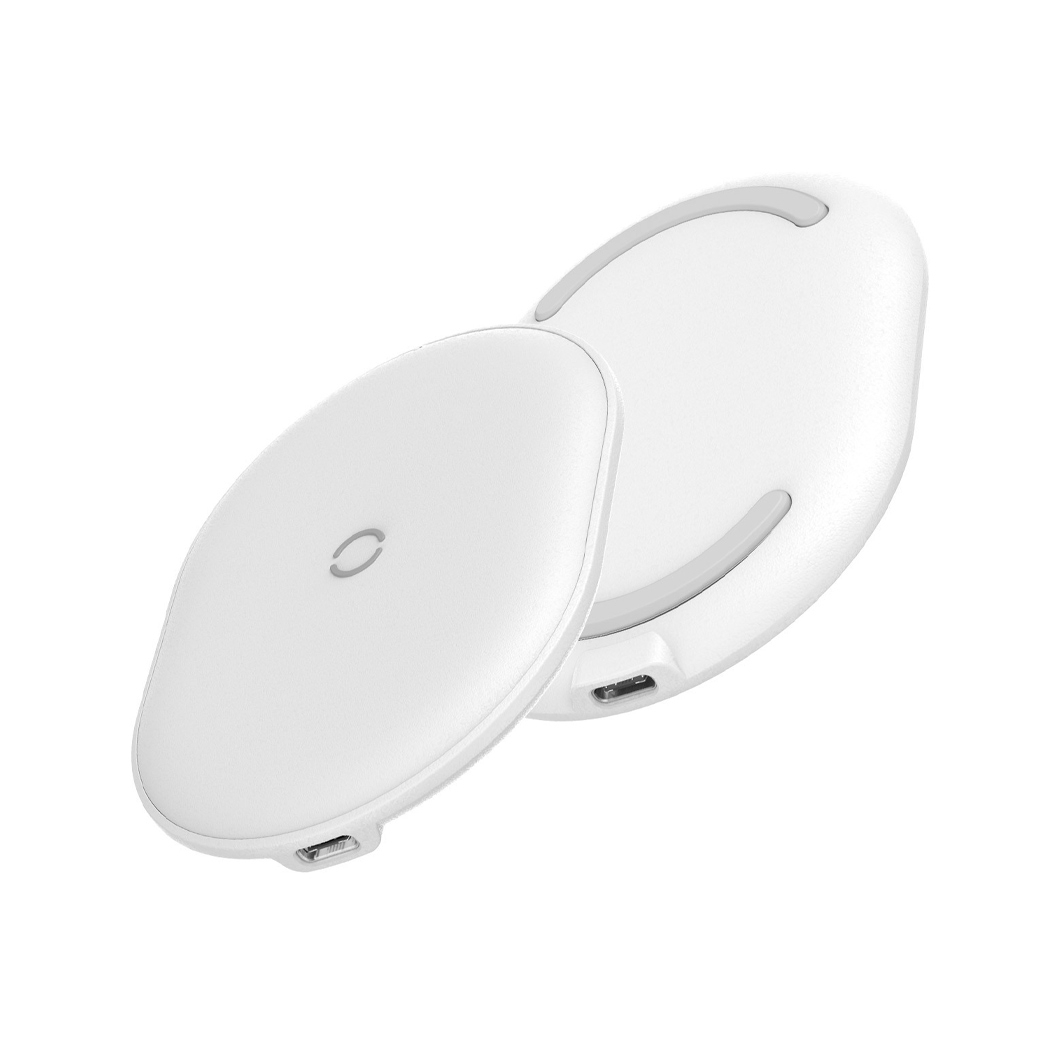 Беспроводное зарядное устройство Baseus Cobble Wireless Charger 15W White - цена, характеристики, отзывы, рассрочка, фото 3