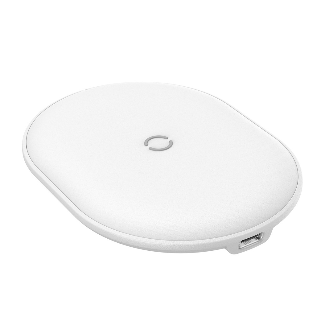 Беспроводное зарядное устройство Baseus Cobble Wireless Charger 15W White - цена, характеристики, отзывы, рассрочка, фото 4
