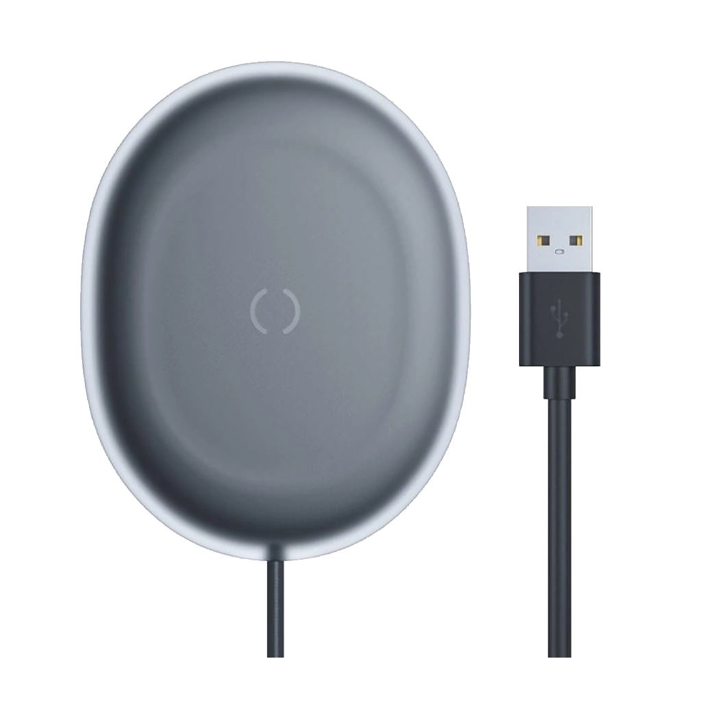 Бездротовий зарядний пристрій Baseus Jelly Wireless Charger 15W Black - цена, характеристики, отзывы, рассрочка, фото 1