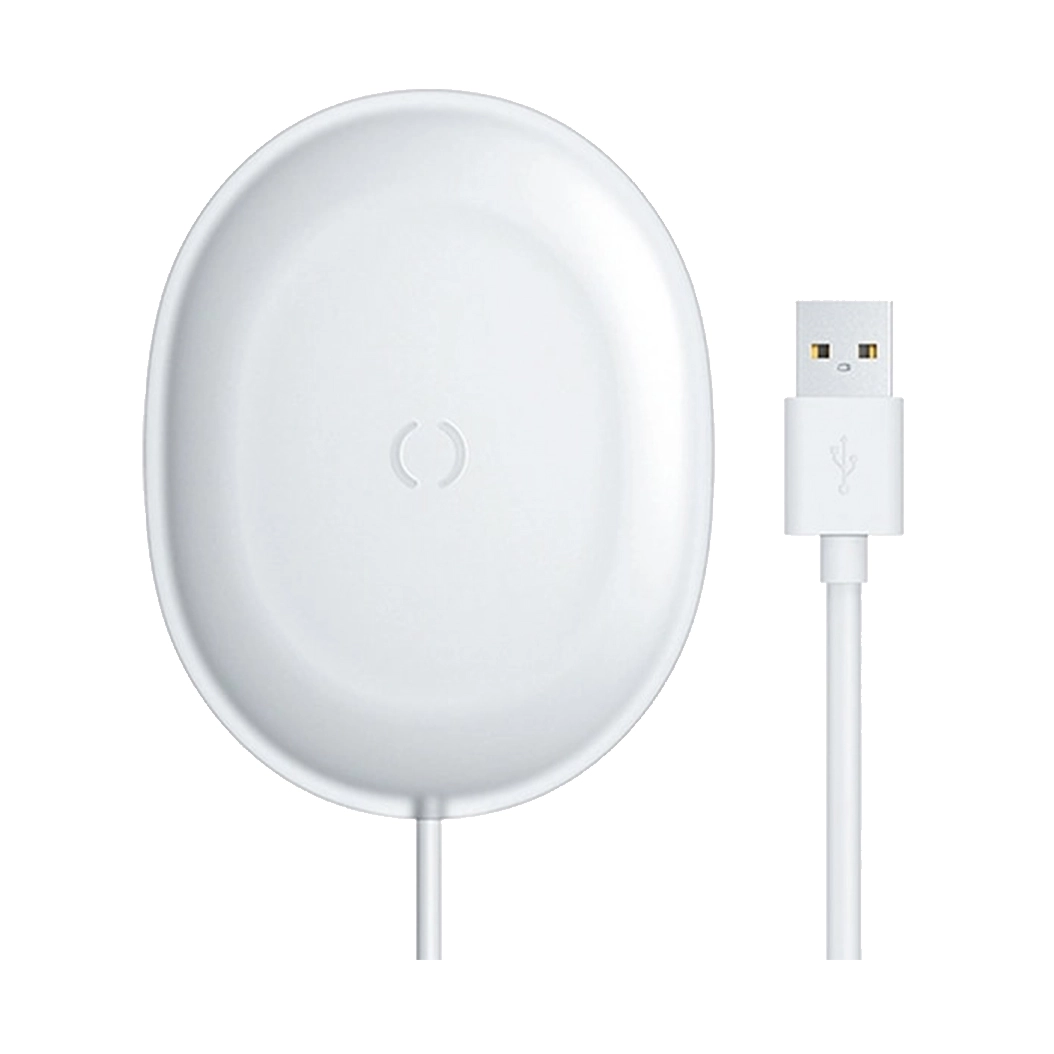 Бездротовий зарядний пристрій Baseus Jelly Wireless Charger 15W White - цена, характеристики, отзывы, рассрочка, фото 1
