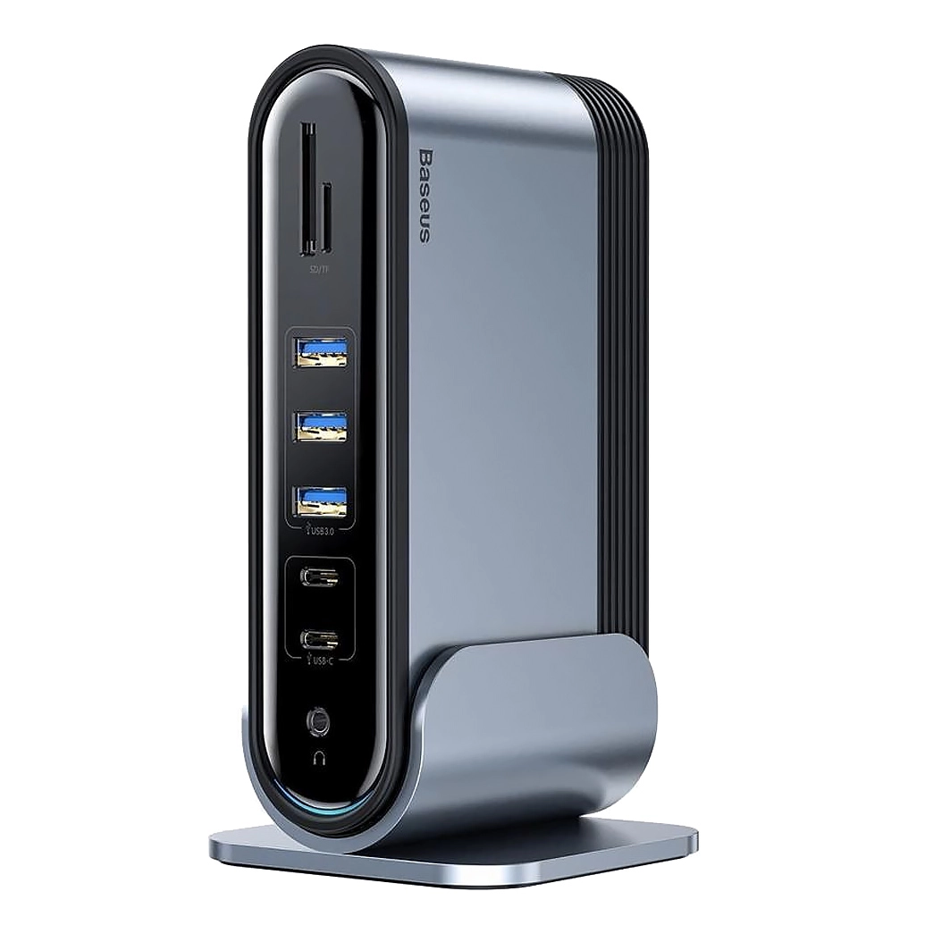 USB-хаб Baseus Working Station Multifunctional Type-C HUB Adapter Dark Gray