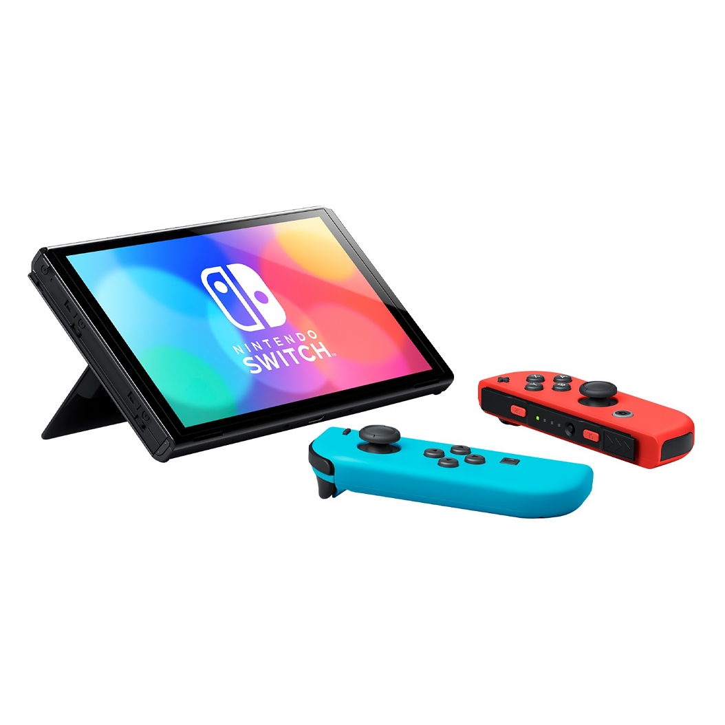 Ігрова консоль Nintendo Switch OLED with Neon Blue and Neon Red Joy-Con