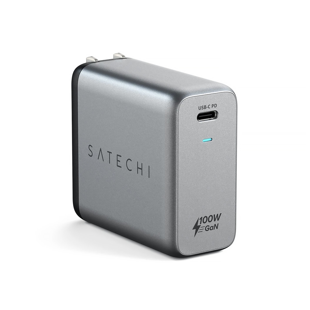 Зарядний пристрій Satechi 100W USB-C PD Wall Charger Space Gray - ціна, характеристики, відгуки, розстрочка, фото 1