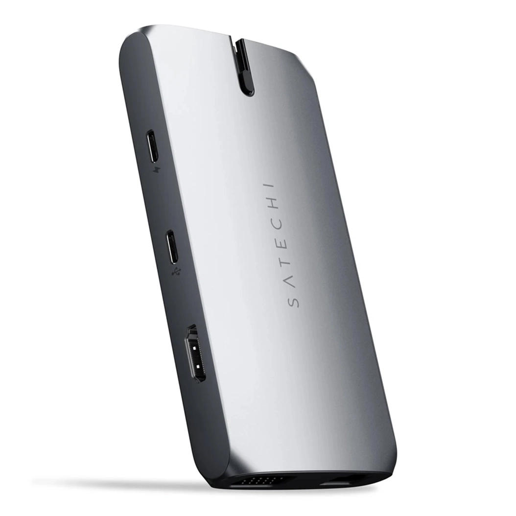 USB-хаб Satechi Aluminum Type-C On-the-Go Multiport Adapter Space Gray