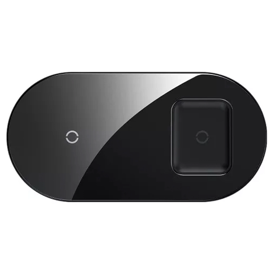 Беспроводное зарядное устройство Baseus Simple 2 in1 Wireless Charger Black