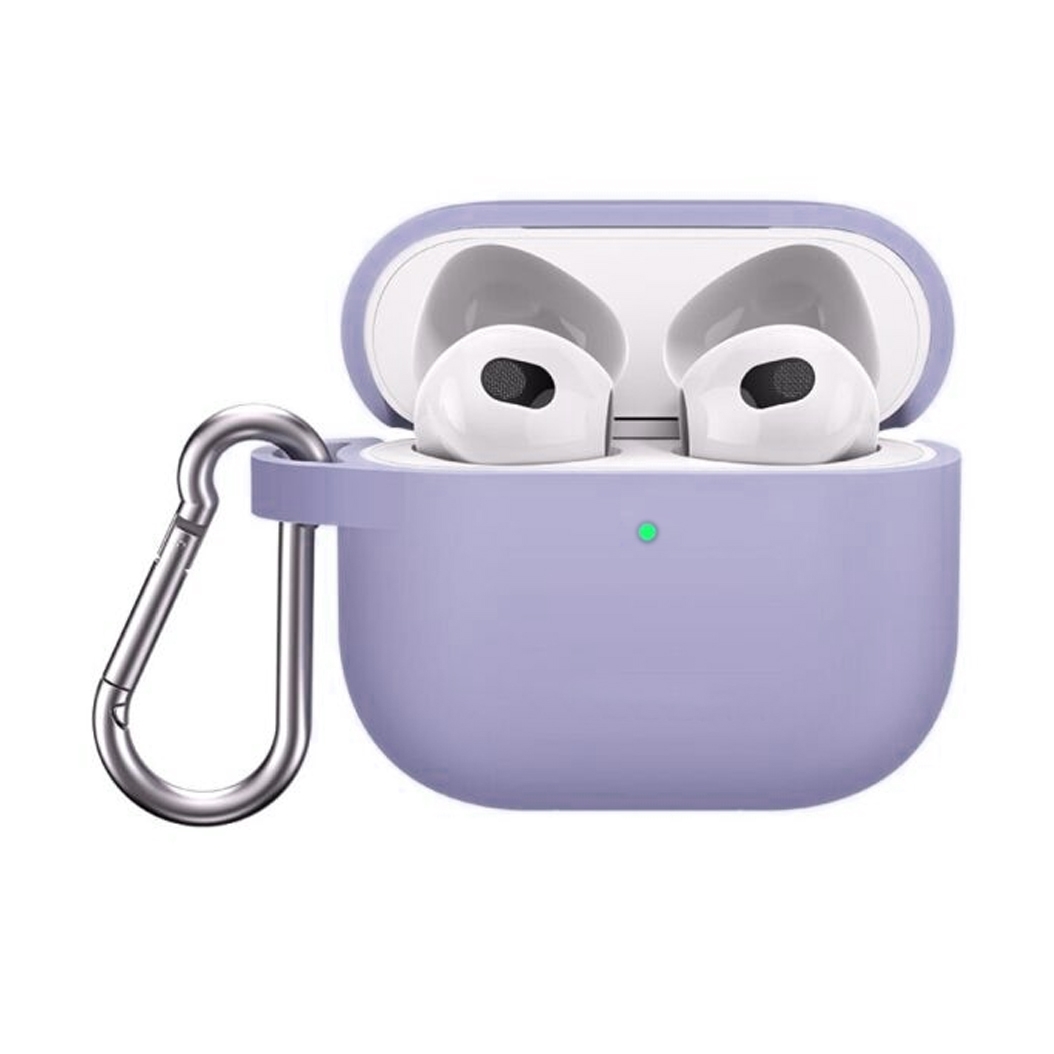 Чехол Silicone Case for Apple AirPods 3 with Carbine Lavender Gray