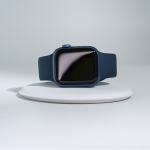 Б/У Смарт-годинник Apple Watch Series 7 + LTE 41mm Blue Aluminum Case with Abyss Blue Sport Band (Відмінний)