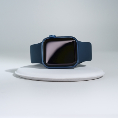Б/У Смарт-годинник Apple Watch Series 7 41mm Blue Aluminum Case with Abyss Blue Sport Band (Ідеальний)