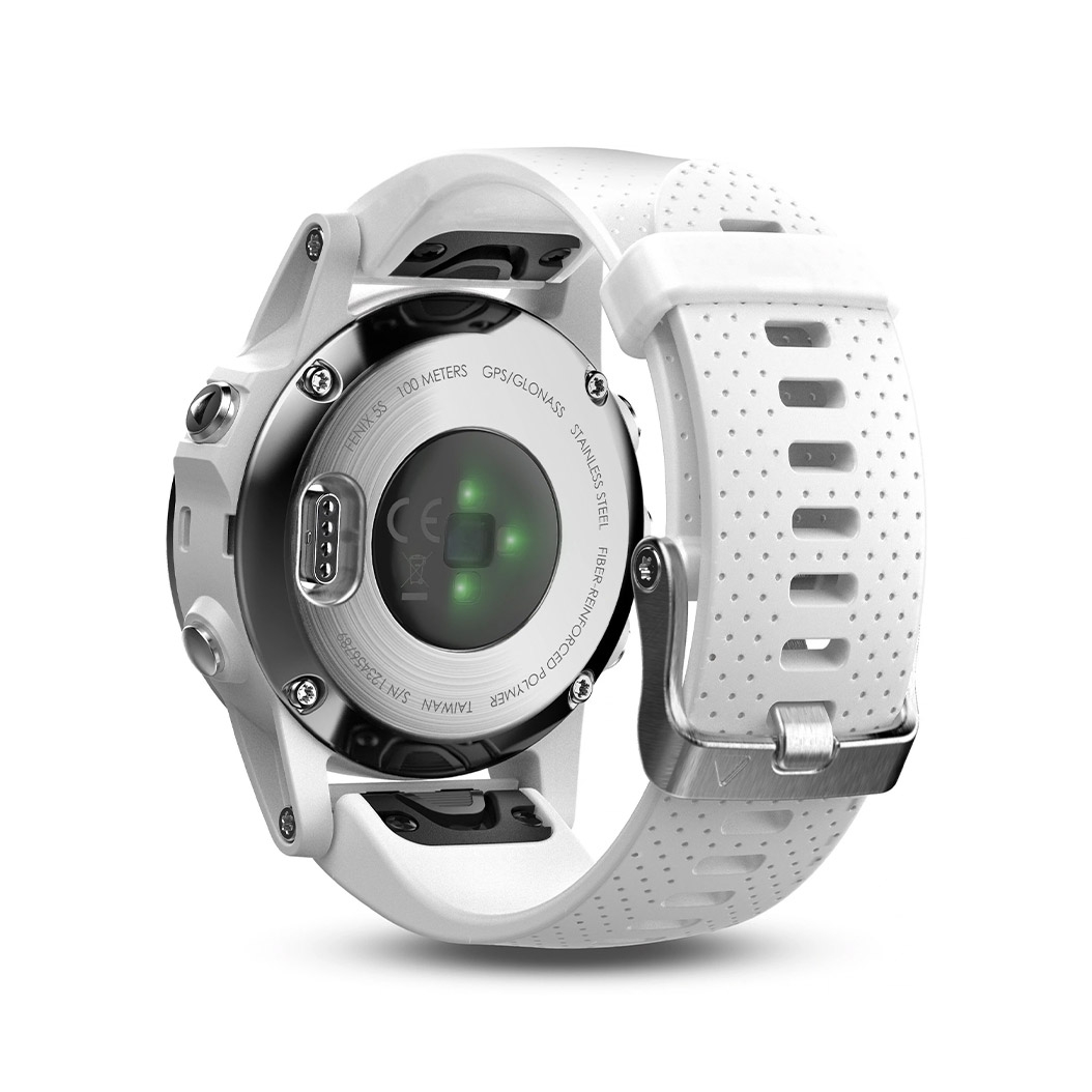 Спортивний годинник Garmin Fenix 5S White with Carrara White Band - ціна, характеристики, відгуки, розстрочка, фото 5