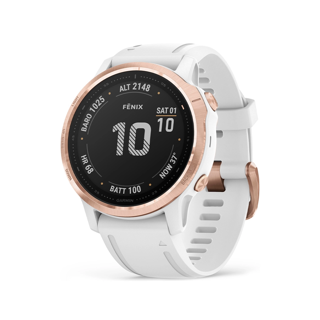 Спортивний годинник Garmin Fenix 6S Pro Rose Gold with White Band