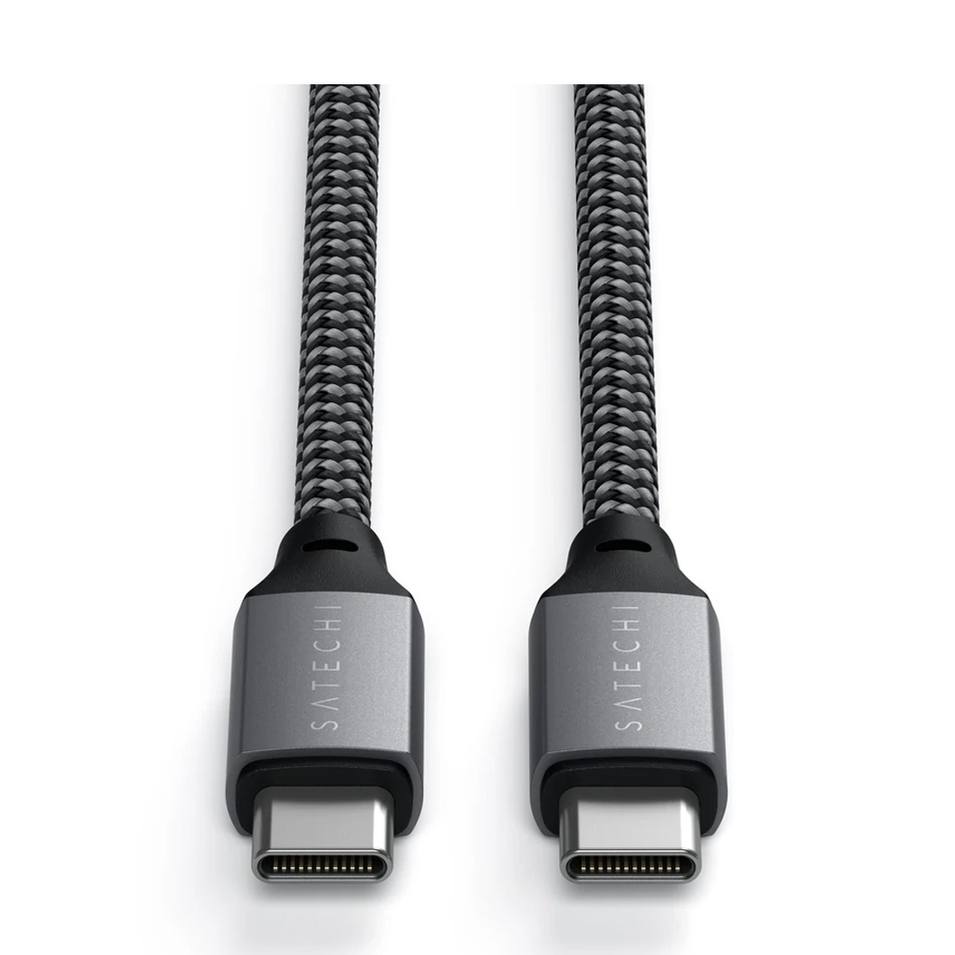 Кабель Satechi USB-C to USB-C Cable 100W Space Gray (2 m) - ціна, характеристики, відгуки, розстрочка, фото 5