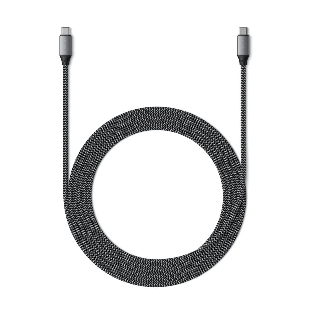 Кабель Satechi USB-C to USB-C Cable 100W Space Gray (2 m)